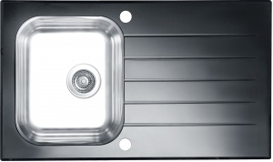 GLASSIX 10 čierny  + pop up sifon