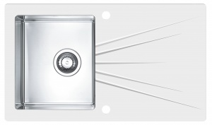 KARAT 10 ľavý biely + pop up sifon