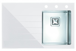 CRYSTALIX 10 P biely + pop up sifon