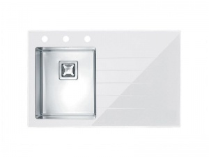 CRYSTALIX 10 L biely + pop up sifon