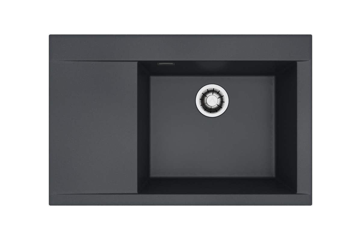 PURE-G 70 P černý A90 + QC sifón_algranit