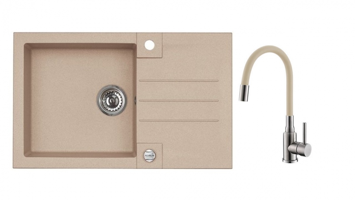 SET ALVEUS Rock 130/55 + batéria Mintas beige CHR